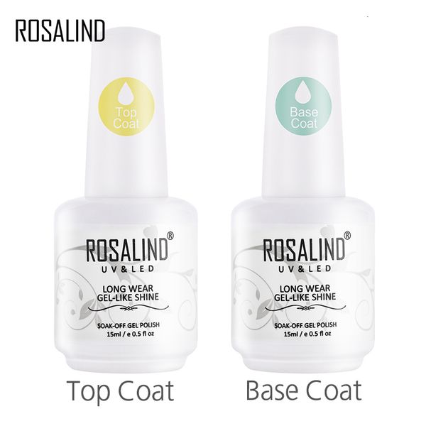 Nail Gel Rosalind 15ML base et couche de finition gel vernis à ongles apprêt mixte semi-permanent pour fonction d'art d'ongle ergonomique gel latex 230718