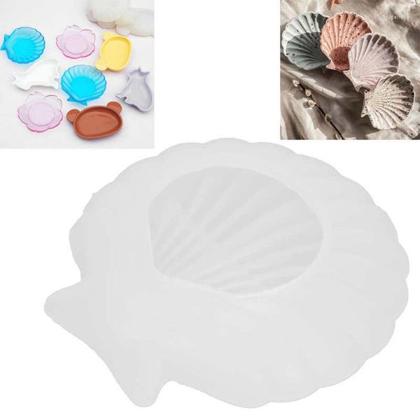 Plateau de coquille de Gel pour ongles, moule en Silicone, lune, amour, cœur, plaque de gypse, Pot de fleur en béton, moules en résine époxy