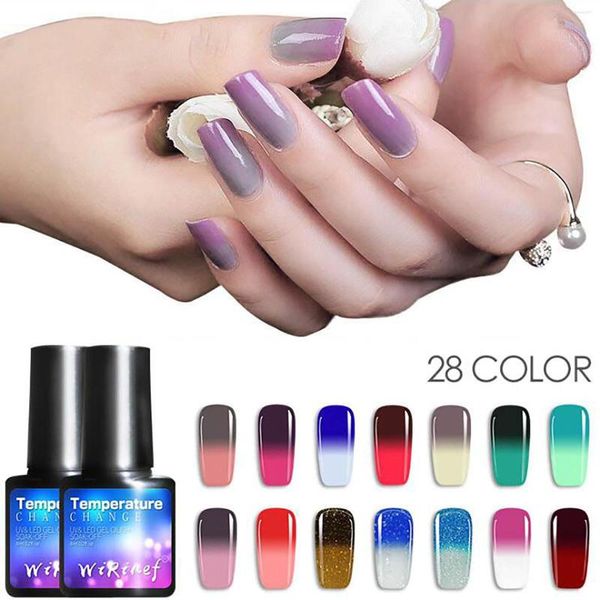 Gel pour ongles Changement de température Colle Gradient Potherapy Outil de polissage Esmalte Semipermanente Vernis Ongle Normal B