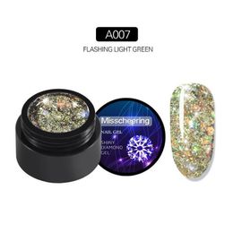 Nagelgel topkwaliteit ronde kast sprankelende pailletten gelpolish afweek van Poolse kunst glanzende diamant nagels uv lijm drop levering gezondheid beau dhhkn