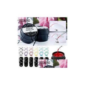 Nail Gel Fil Ding Spider Peint Led / Uv Fleur Colle 5Ml Vernis Drop Livraison Santé Beauté Art Dhkrl