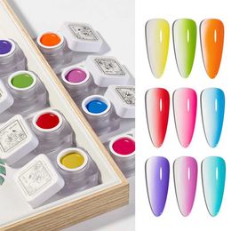Gel de uñas xeijayi pintura gel patrón duradero esmalte de uñas textura color pegamento remojo consumo ergonómico sólido Q240507