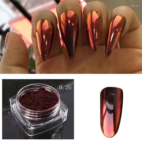 Nail Glitter 0.2g Brillant Caméléon Magique Poudre Miroir Métallique Pigment Art Poussière Polonais Chrome DIY Décor