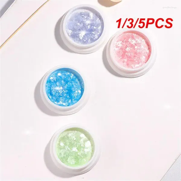 Brillo de uñas 1/3/5PCS Blanco lechoso Color claro 15ml Gel de extensión de gelatina Polaco Soak Off UV LED Barniz en polvo