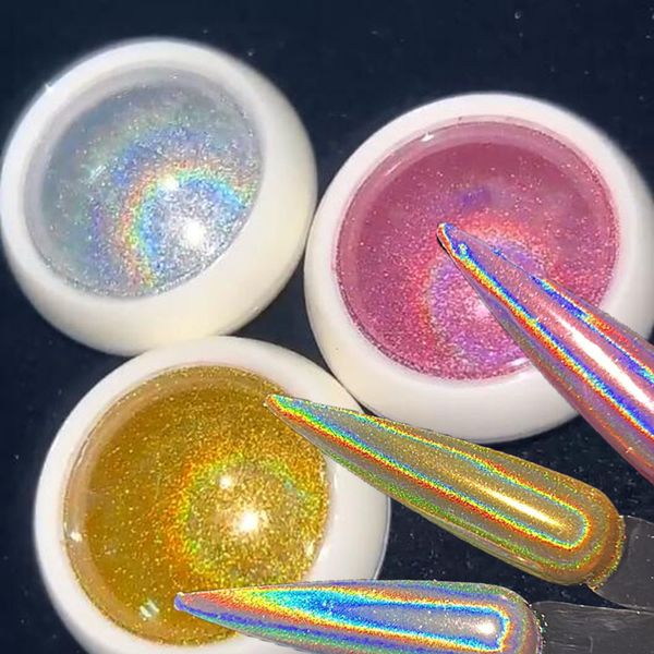 Nail Glitter 109 Jars Holographic Powder Net2g Chrome Laser Mirror # Art Pigment Rub Dust Flakes Manucure Décorations 230808