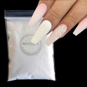 Nail Glitter 10g Brillant Sucre Poudre Pour Nail Art Décorations Blanc Noir Bonbons Manteau Effet Pigment Poussière pour Noël Conception Trempage Poudre 230705