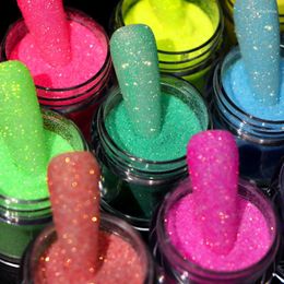 Nagelglitter 10 stks roos glod kunst suiker poeder sprankelend kleurrijk chroomstof voor snoep pigment starlight effect nagels accessoires
