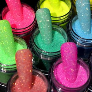Paillettes pour ongles 10 pièces Rose Glod Art poudre de sucre scintillant coloré poussière de Chrome pour bonbons Pigment Starlight effet ongles accessoires