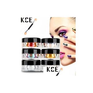 Nail Glitter 12 pièce/lot magique Chrome effet miroir ongles Pigment poussière Laser brillant livraison directe santé beauté Art Salon Dhshc