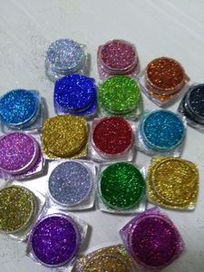 Nail Glitter 18Pots LOT Holographic Glitter Ultra Fine .008 fournitures de résine arc-en-ciel paillettes lâche paillettes ongles paillettes 5g / pot LB100-789 230703