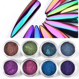 Nagel glitter 1box 3D DIY optisch chroom spiegel poeder glitters manicure nagels kunstdecoratie accessoires gel Pools stof