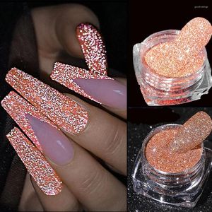 Paillettes à ongles 1 boîte en diamant réfléchissant poudre de cristal scintillant art uv gel pigment manucure décor de design bricolage