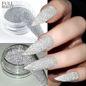 Nail Glitter 1BOX Réfléchissant Glitter Poudre À Ongles Flash Diamant Holographique Cristal Pigment Dip Chrome Poudre Pour Ongles DIY Poussière Nail Fournitures 230705