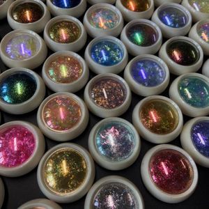 Nail Glitter 1Jar Chameleon Aurora Sequins Net12g Iridescent Opal Fire Flakes Metallic Shiny Eye Shadow Poudre de maquillage FT8 230808