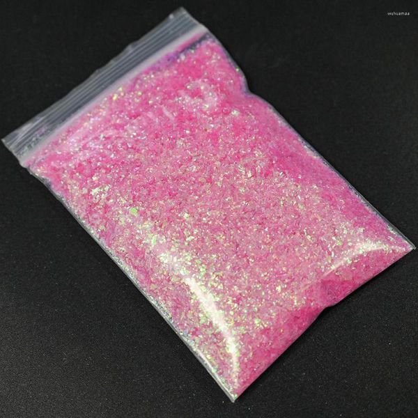 Brillo para uñas 1 kg/bolsa 12 colores arte lentejuelas holográficas irregulares láser grueso lentejuelas maquillaje cara cuerpo copos brillantes a granel SF