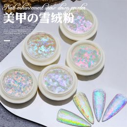 Nail Glitter 1Pc Opal Vlokken Pailletten Holografische DIY Crystal Acryl Poeder Onregelmatige Glanzende Zeemeermin Spiegel Neon Pailetten 230808