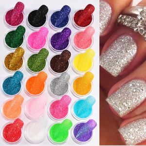 Paillettes à ongles 24 couleurs Symphonie de sucre en poudre Y2K Magic Gold Silver Decor Frothbing Pigment Manucure Fourniture