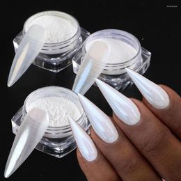 Nagelglitter 3box parelschaal Crome poeder Set witte moeder van chroom spiegel pigment neon zeemeermin maanlicht roest nfzy