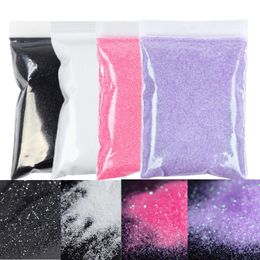 Nail Glitter 4 Bag200g Coloré Starlight Sucre Poudre Ongles Blanc En Vrac Fine Pigment Décoration pour Polonais Accessoires 230719