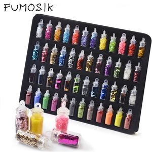 Uñas Glitter 48 Bottlesset Art Sequins Manicure Manicure Decoral Decoral Pegatinas Patinas de diseño mixta Juego 230814