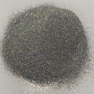 Paillettes pour ongles 50 g/sac argent poudre d'art holographique 0.2mm brillant Extra fin en vrac pour manucure artisanat revêtement de sol