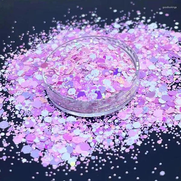 Ongles paillettes 50g printemps épais fin pour la fabrication de bijoux mélange résine décor dépôts Art époxy coque de téléphone Bling Spark paillettes