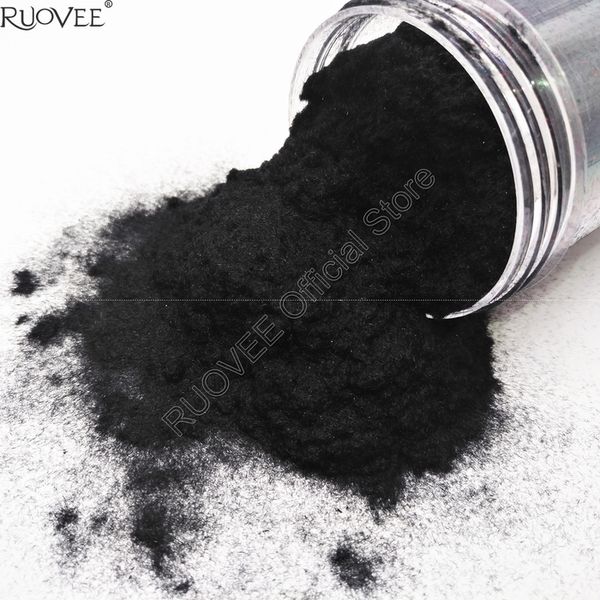 Poudre de velours de flocage noir de marque 50 grammes x 3D pour la décoration d'art d'ongle et autres objets artisanaux à paillettes 230729