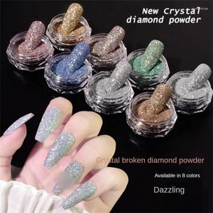 Nail Glitter Art Decoration Nails Powder 15 Colors Supplies Iridescence Sequins Manucure