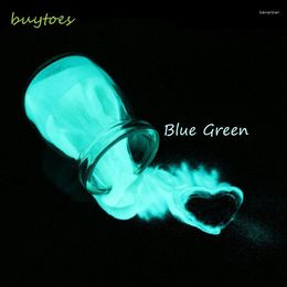 Nagelglitter buytoes 50g blauw groen gloedpoeder Luminous fosforpigment voor doe -het -zelf verfprint in donkere stofgolijst