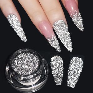 Nail Glitter Diamants Poudre Réflexion Partie Art DIY Décoration Sucre Gel Polonais Chrome Poussière Étincelant Flash Disco Pigment 230808