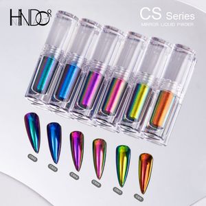 Nail Glitter HNDO Petit Tube Liquide Type Miroir Poudre De Chrome avec Brosse À L'intérieur pour Professionnel Art Décor Manucure Pigment 230714