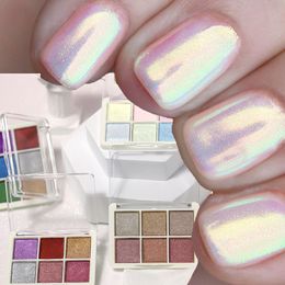 Nail Glitter Mirror Powder Aurora 1g pot Chrome Mermaid Neon voor Pigment 230808