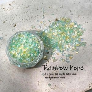Glitter de uñas Mineral Natural Mica Flakes Coda de huevo colorido Polvo de polvo para arte Vela epoxi resina pigmento al por mayor