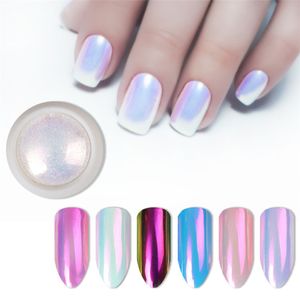 Nail Glitter Pearl Neon Pink Rub for Nails Bijoux Couleur Shell Powder Sirène Miroir 230808