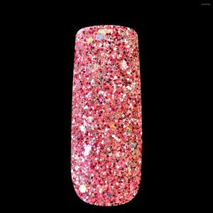 Nail Glitter Pink Art Tool Poudre Acrylique Dust Hexagon Mix Polish Decor Tools 255