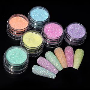 Nail Glitter Glanzende Snoep Trui Effect Sparkly Suiker Poeder Chroom Pigment Stof Voor Manicure Polish Diy Art Decoraties 230808