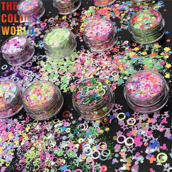 Nail Glitter TCT722 Belles Couleurs Ongles Décoration Manucure Accessoires Résine Art DIY Festival Party Fournisseur 230715