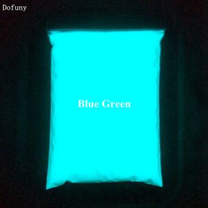 Nail Glitter Wit lichtgevend poeder fosfor poeder voor DIY Verf Pigment 500 g/zak decoreren materiaal Glow Blauwe Kleur In The Dark 230703