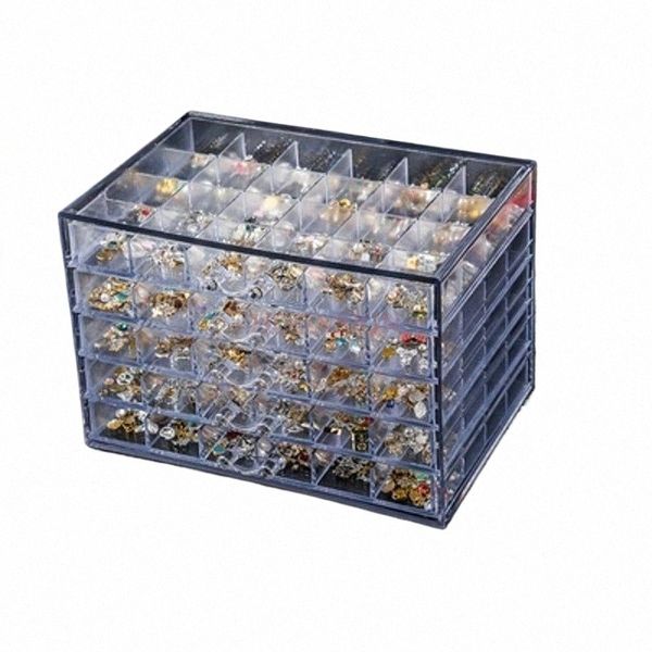 Boîte de rangement de bijoux à ongles Outil Transparent multicouche 120 Boîte de forage à ongles Classificati Boîte de rangement Tiroir Bijoux Vente c6XT #