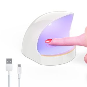 Lámpara de uñas UV para gel uñas iluminación novedosa 60s smart sincronización secadora de uñas 16w mini geles lámparas LED con kit de clavación de clavos USB herramientas de arte portátiles portátiles