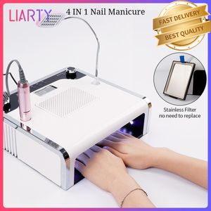 Ensemble de manucure pour ongles 3 en 1 Machine avec lampe à LED 108W sèche-ongles et puissant aspirateur perceuse électrique 230520