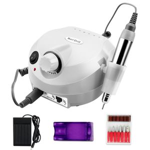 Nail Manicure Set 35000 20000 RPM Electric Drill Machine Mill Cutter Sets for Tips Pedicure File 230908
