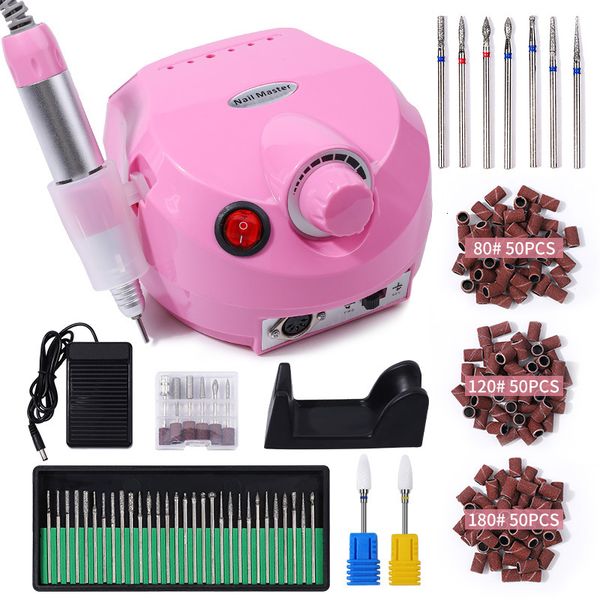 Nail Manicure Set 35000rpm Professional Nail Drill Machine Mill para manicura Nails Torno Gel Drills Pulidora Fresa Lima eléctrica Lijadora 230609