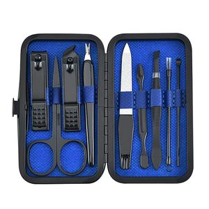 Nail Manucure Set 9pcsset coupe-ongles manucure pédicure ensemble Portable voyage en acier inoxydable coupe-ongles trousse à outils costume d'ongle 230425