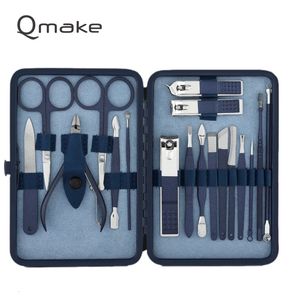 Nagelmanicure set blauw manicure tools set pro max roestvrij staal professionele nagelknipper kit van pedicure paronychia nippers trimmer snijders 230425