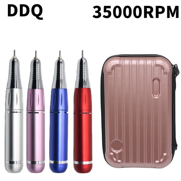 Ensemble de manucure pour ongles DDQ, perceuse pour pédicure avec embout en céramique, stylo de polissage 30000 à 35000 tr/min, outil de Salon 230909