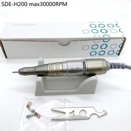 Nail Manucure Set Drill Pen 30000RPM SDE H200 Pièce à main pour Marathon STRONG210 Control Box Machine de manucure électrique Ongles Perceuse Poignée Nail Tool 230609