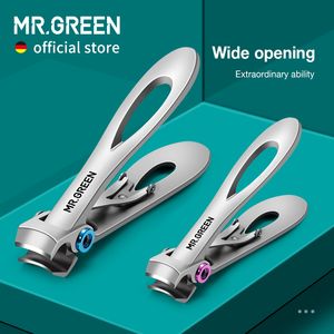 Nail Manicure Set MR.GREEN Nail clipper stainless steel two sizes can be used for mechanical fingernail cutter thick Nail clipper tool 230728