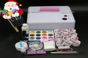 Nagelmanicureset Hele BTT123 Pro Volledige 36W Wit Cure Lamp Droger 12 Kleur UV Gel Art Tools Sets Kits6962984