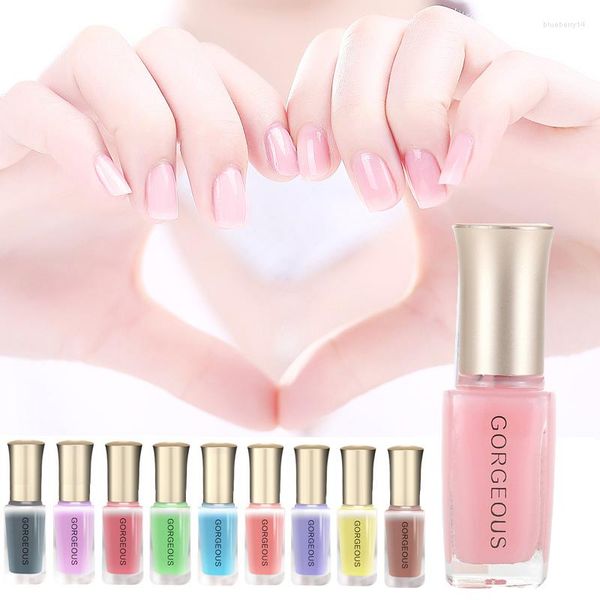 Esmalte de uñas 12 ml Moda Primavera Verano DIY Art Pen Color de larga duración Brillante Gel de gelatina semitransparente